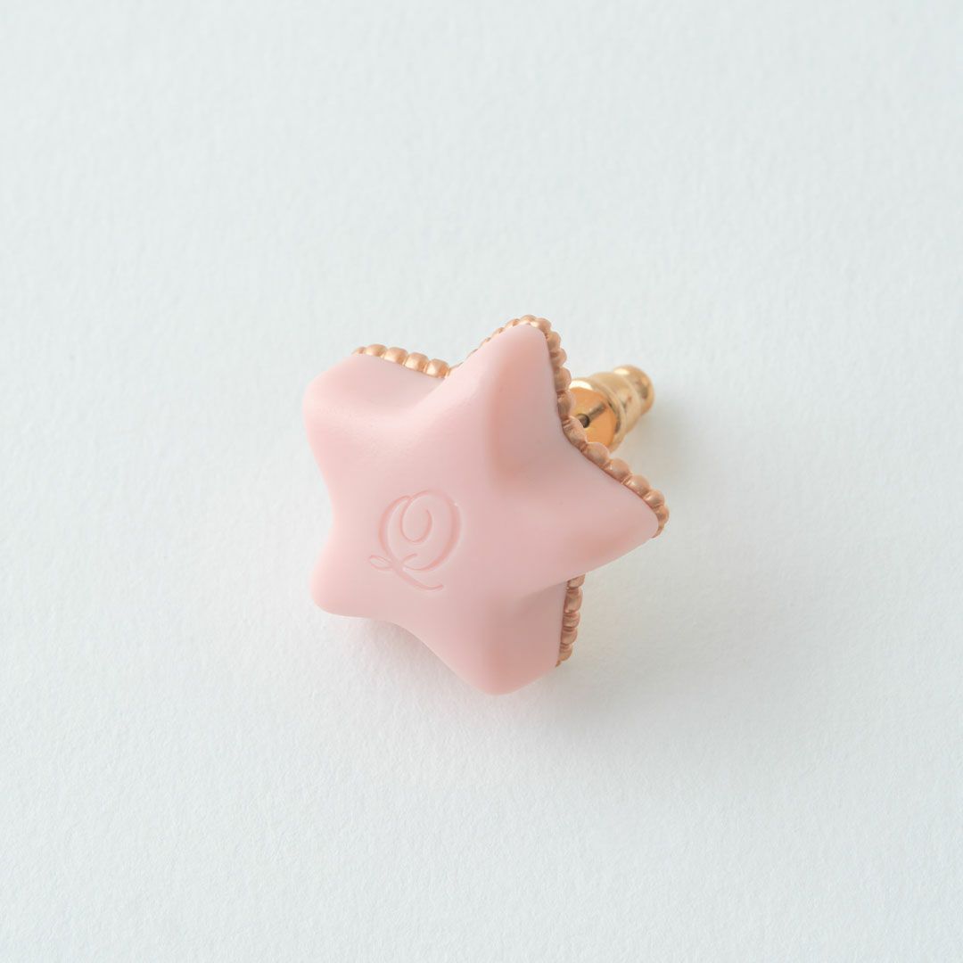 エトワールショコラ 星 ピアス ピンク