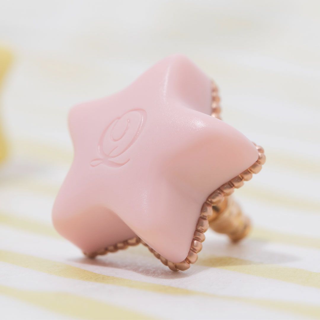 エトワールショコラ 星 ピアス ピンク