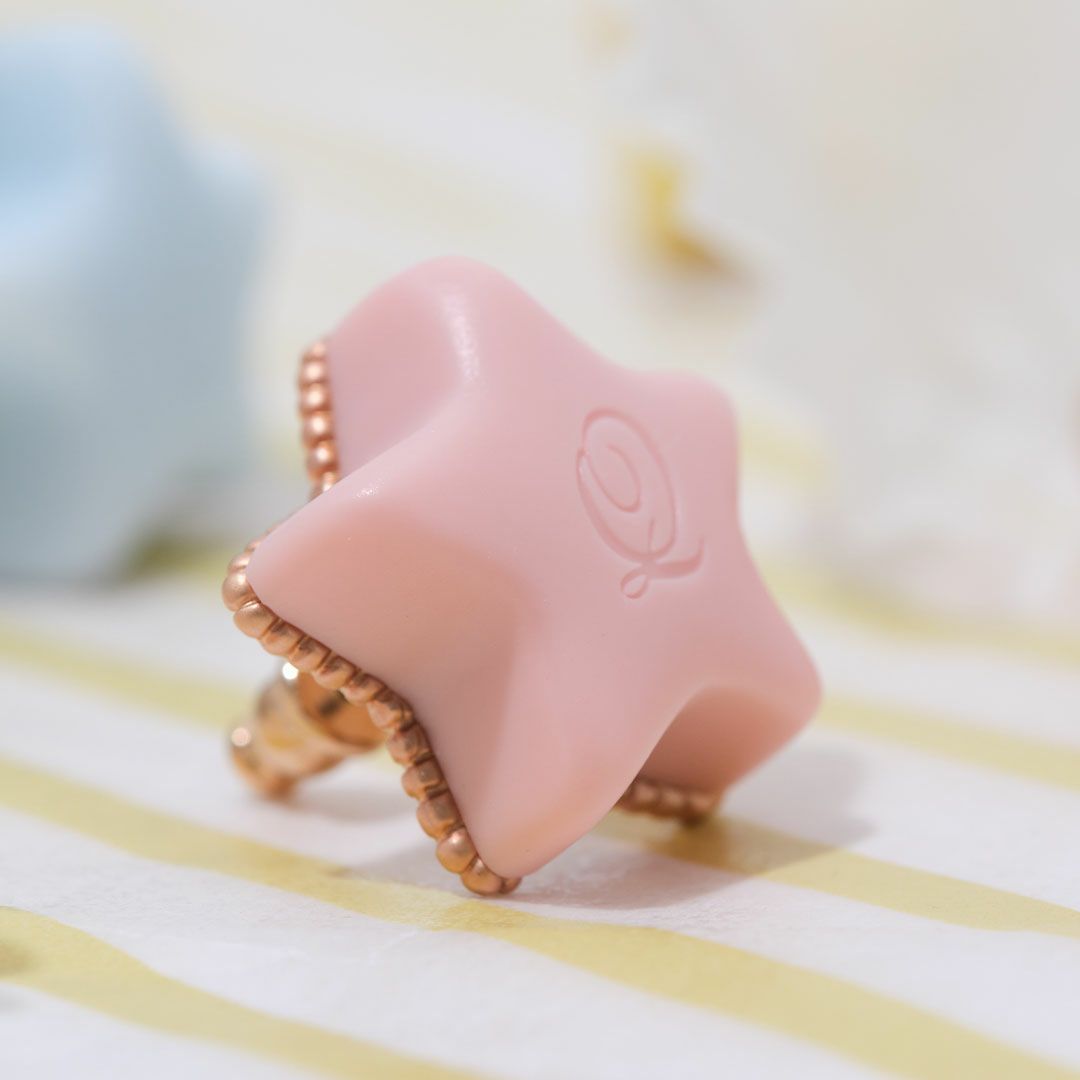 エトワールショコラ 星 ピアス ピンク