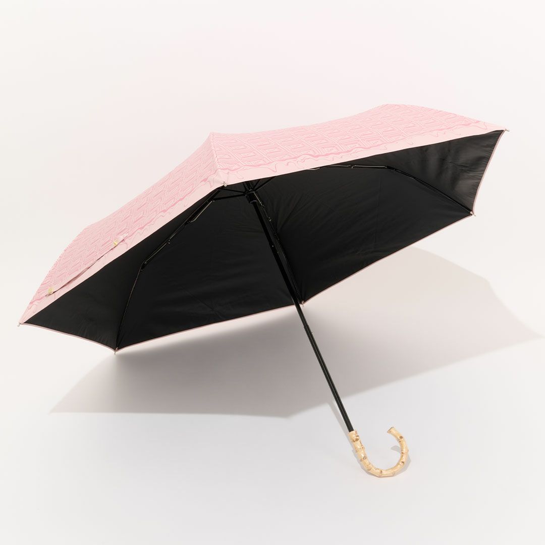 ストロベリーチョコレート　折りたたみ傘　晴れ雨兼用 99.9%以上