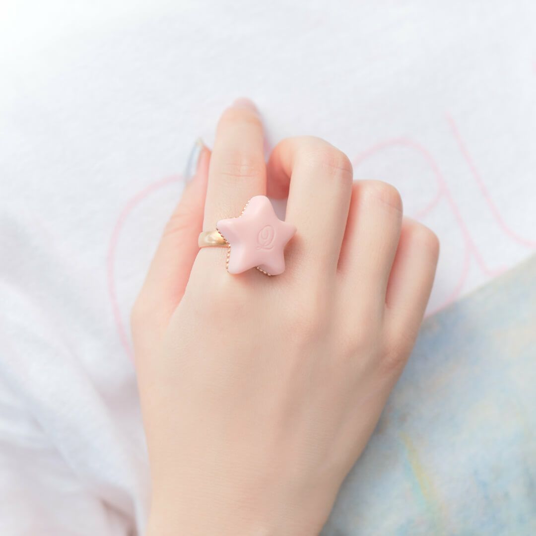 エトワールショコラ 星 リング ピンク