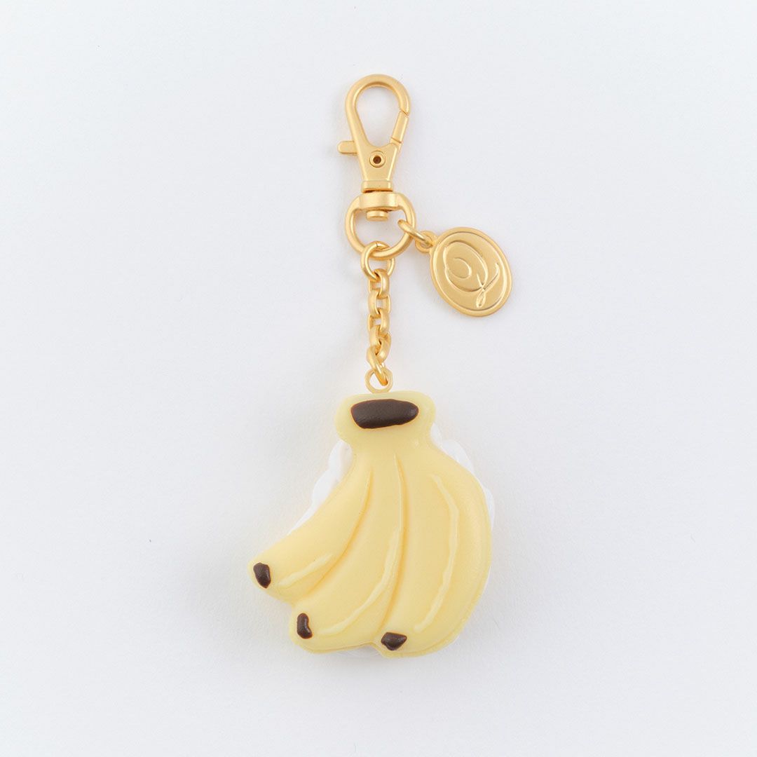 バナナマカロン バッグチャーム