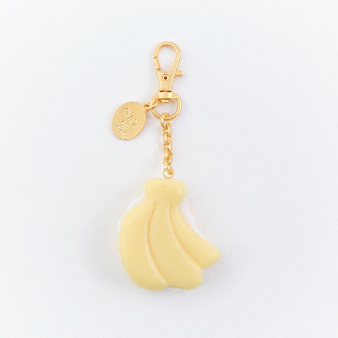 バナナマカロン バッグチャーム