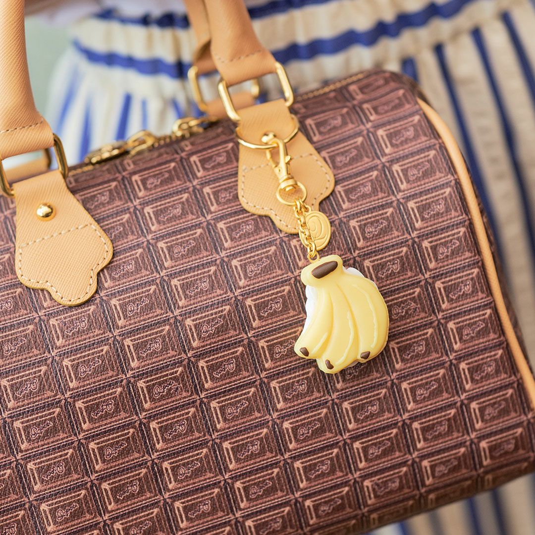バナナマカロン バッグチャーム