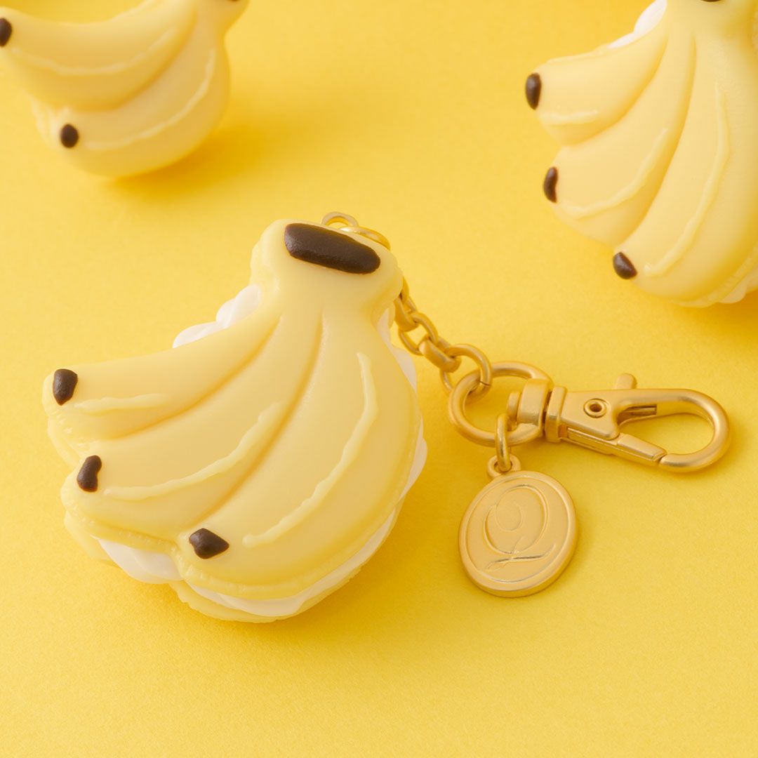 バナナマカロン バッグチャーム