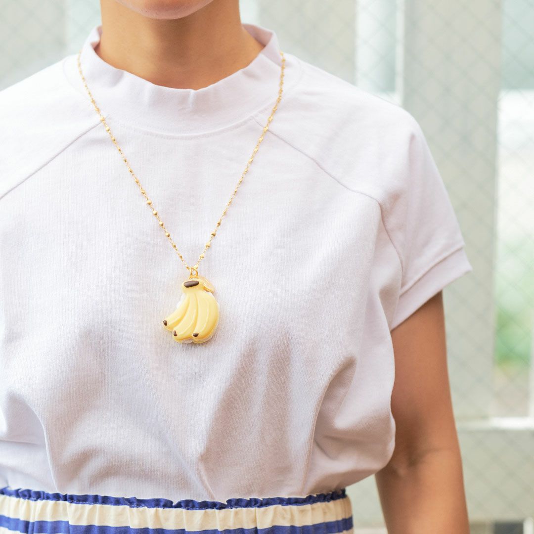 バナナマカロン ネックレス