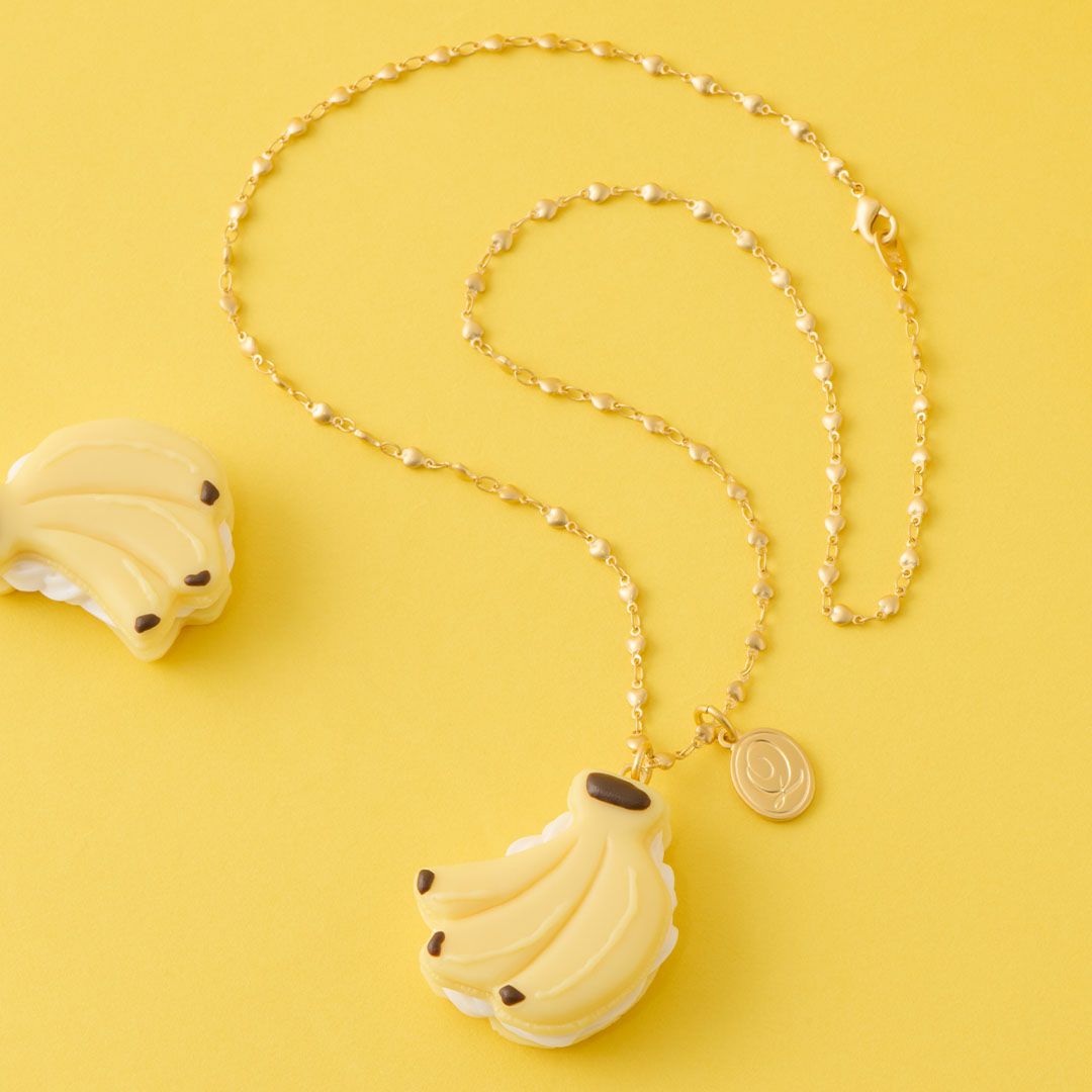 バナナマカロン ネックレス