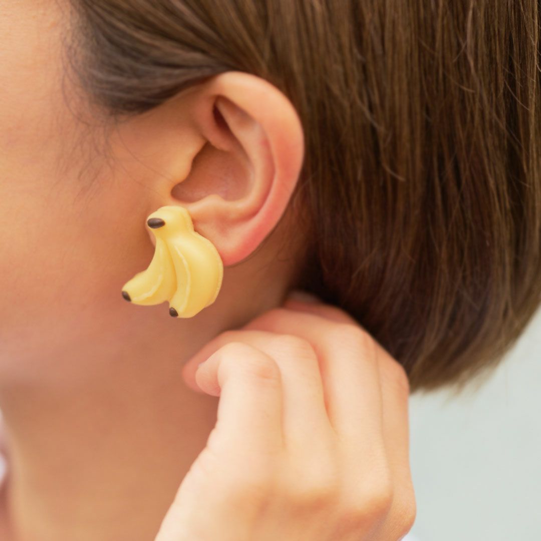 バナナマカロン イヤリング