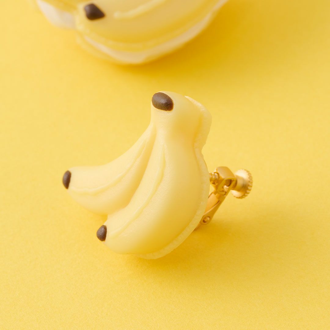バナナマカロン イヤリング