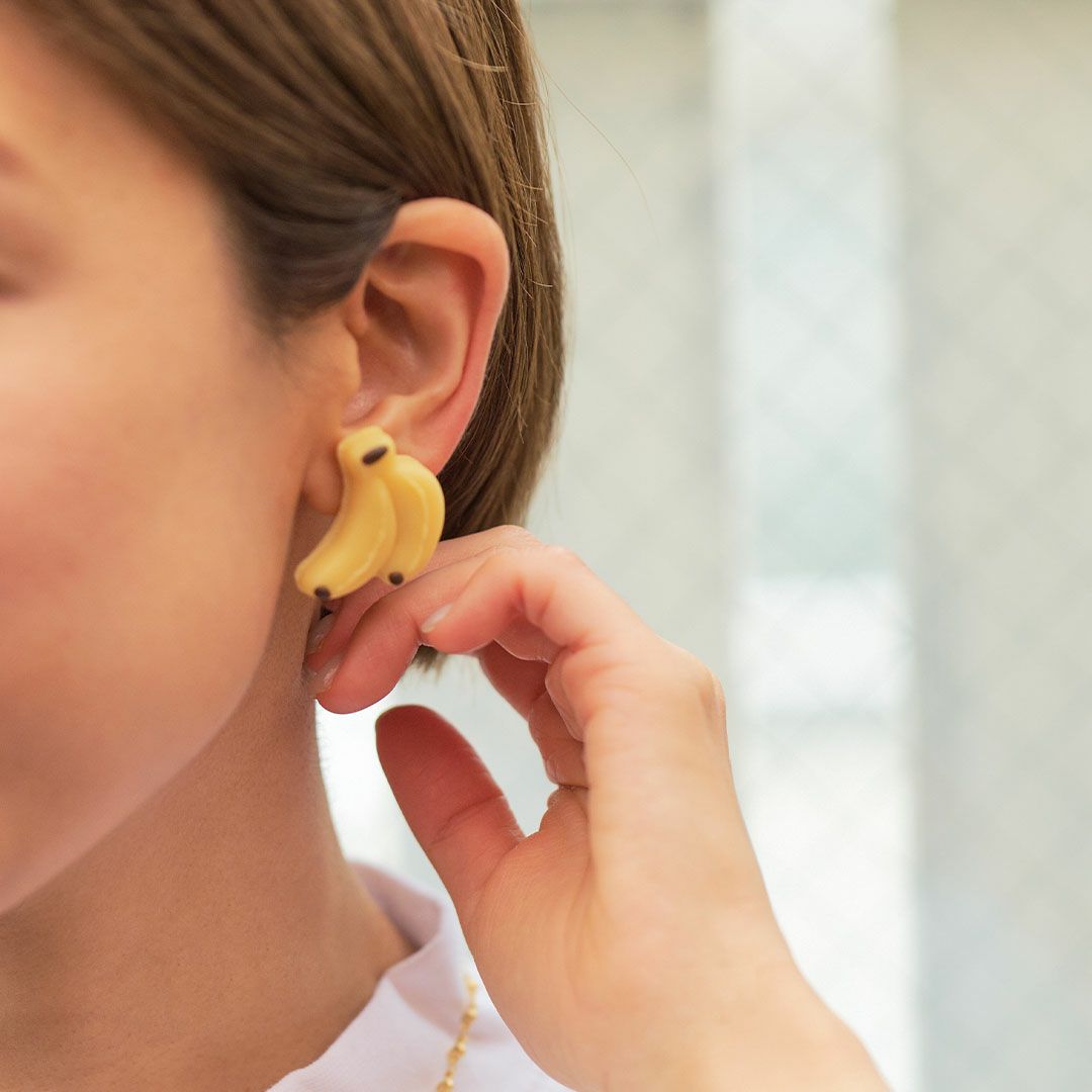 バナナマカロン ピアス