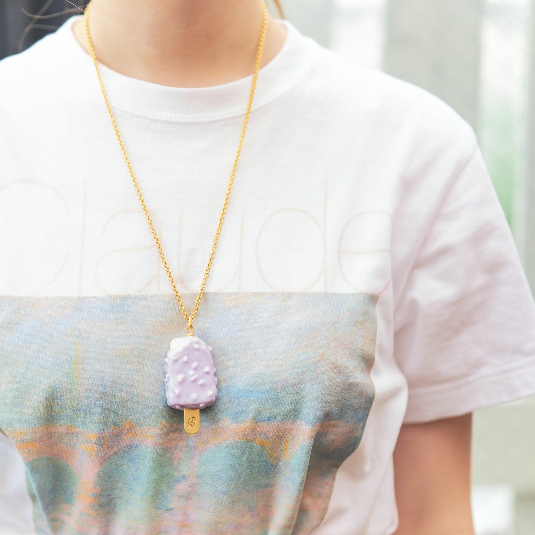 ブルーベリーチーズケーキ アイスバー ネックレス