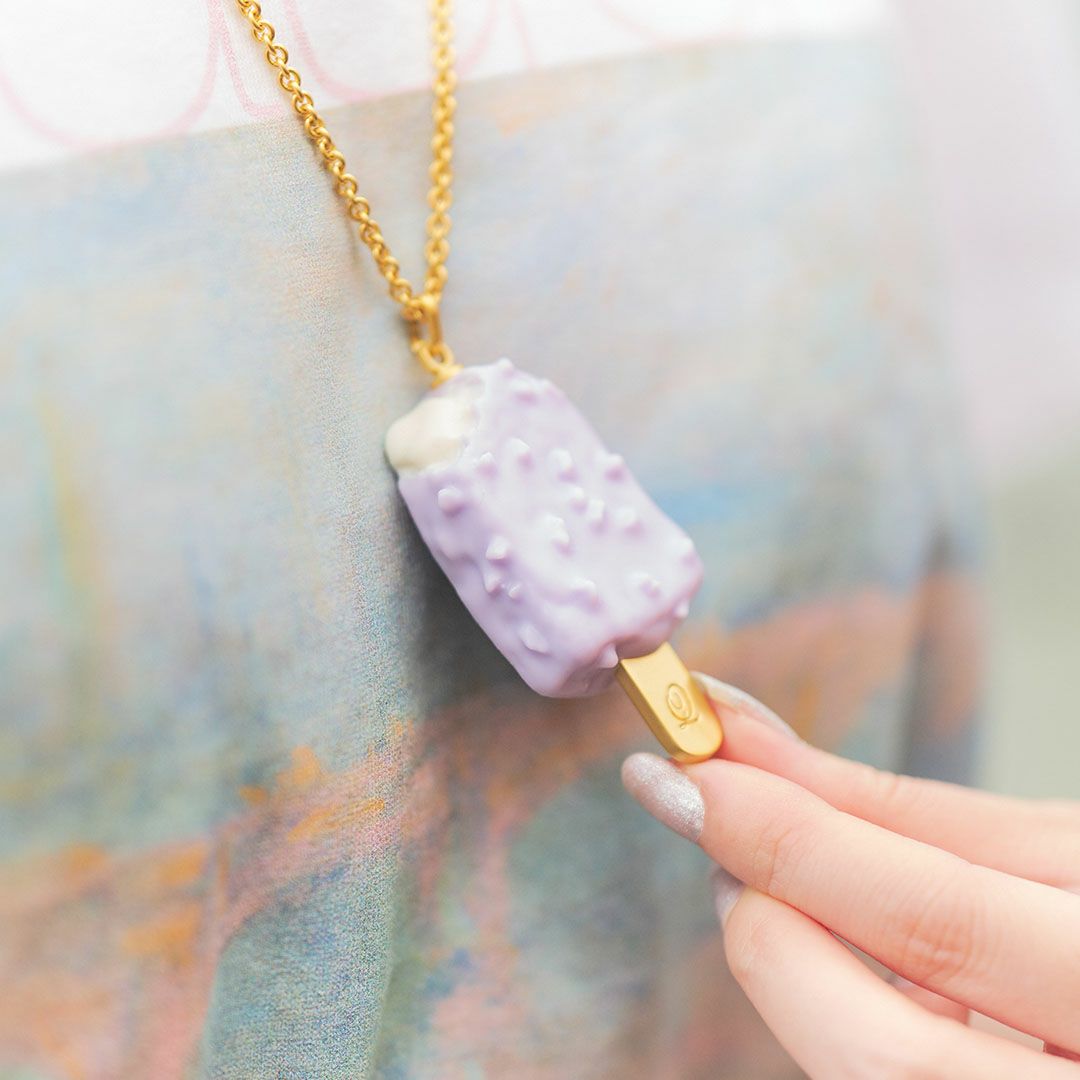 ブルーベリーチーズケーキ アイスバー ネックレス