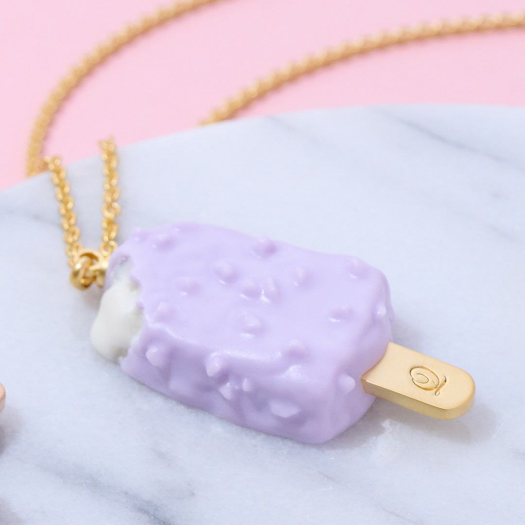 ブルーベリーチーズケーキ アイスバー ネックレス