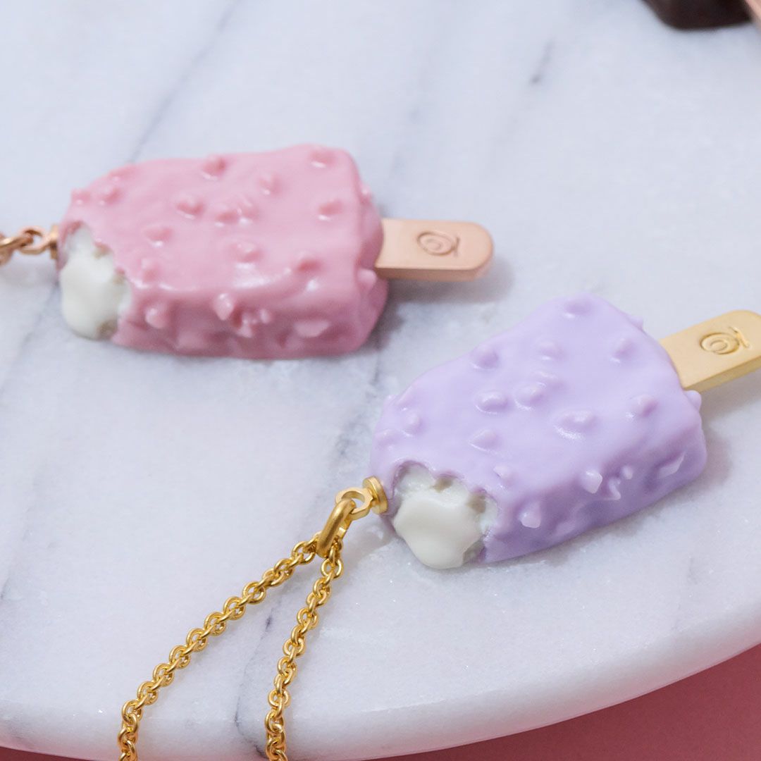 ブルーベリーチーズケーキ アイスバー ネックレス