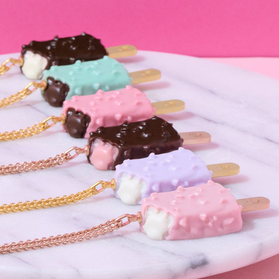 ブルーベリーチーズケーキ アイスバー ネックレス