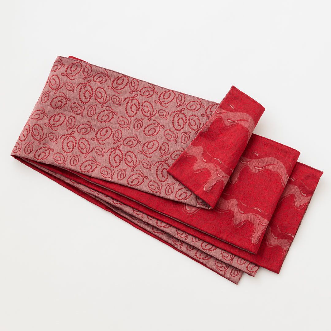 イチゴ柄　浴衣　帯セット