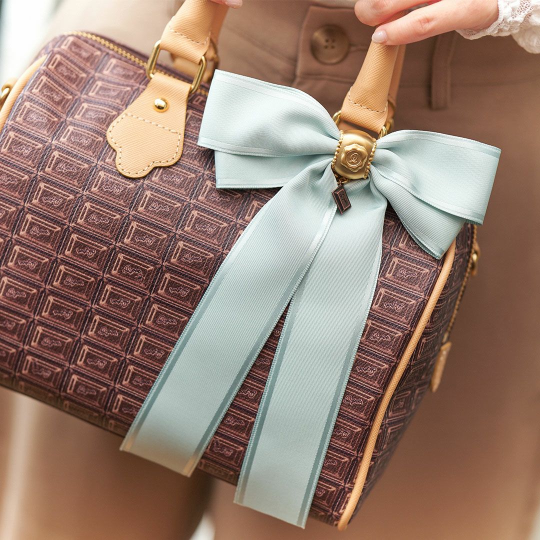 リボン チョコレート ブローチ ミント