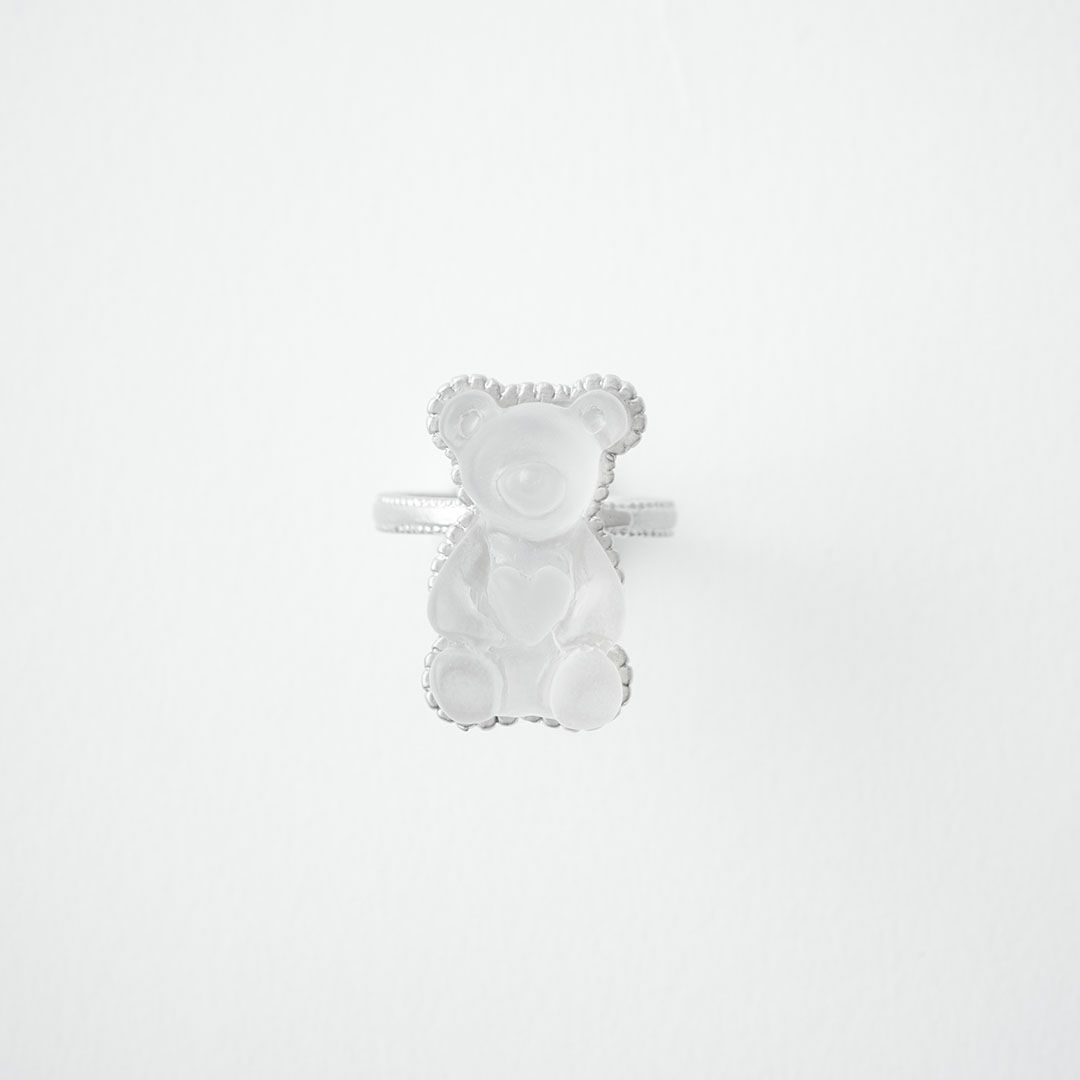 テディベアグミ　リング　クリア