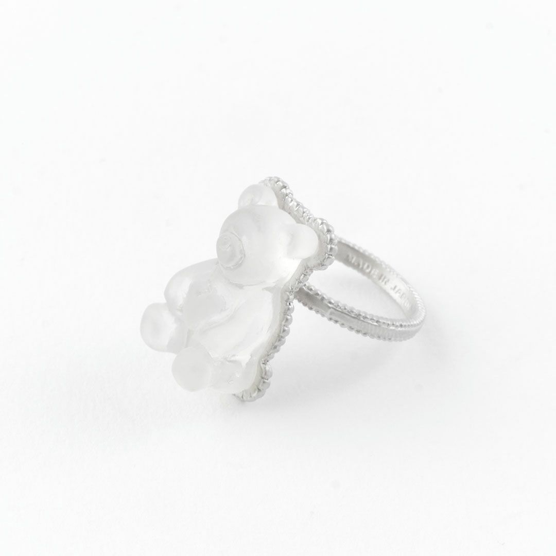 テディベアグミ　リング　クリア