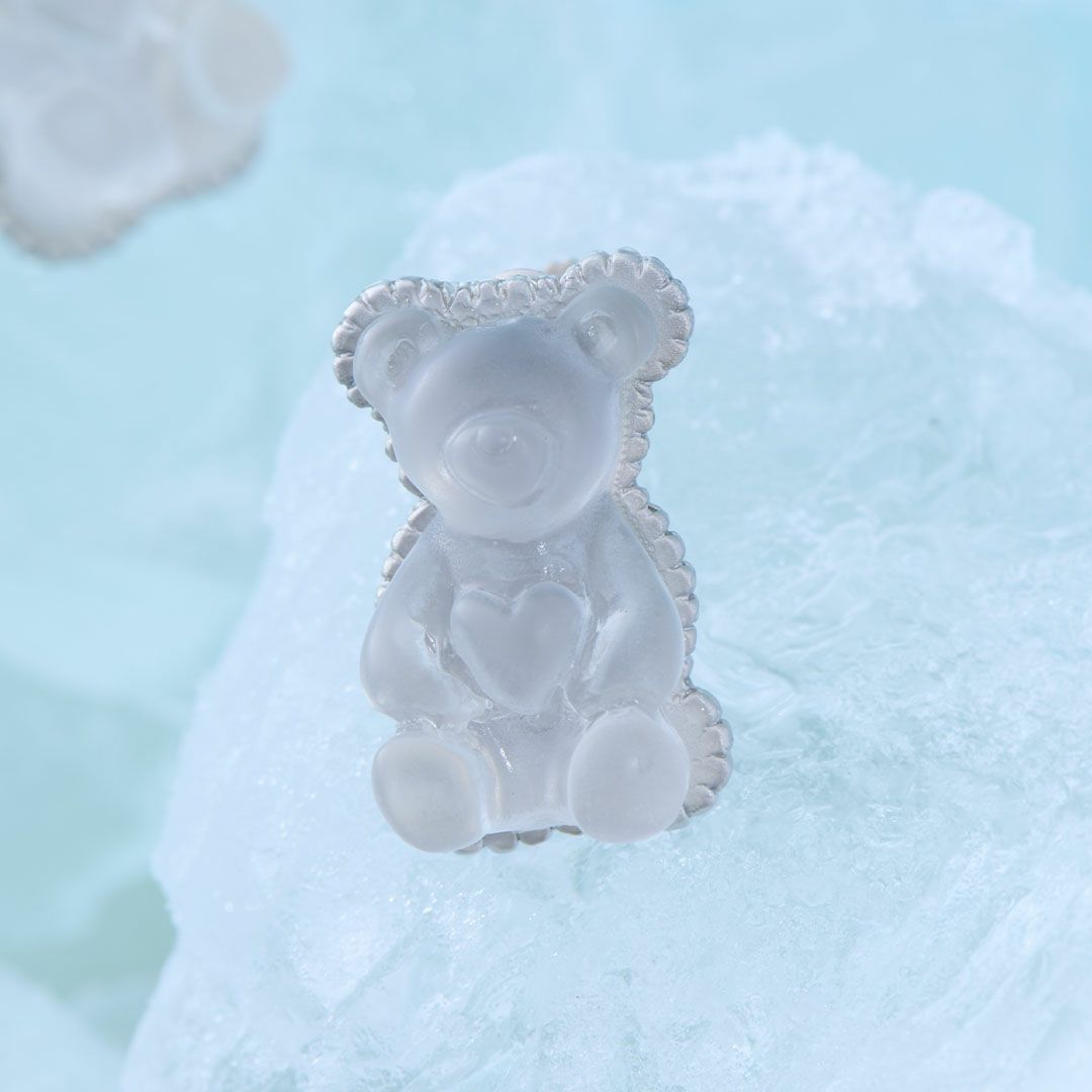 テディベアグミ　ピアス　クリア