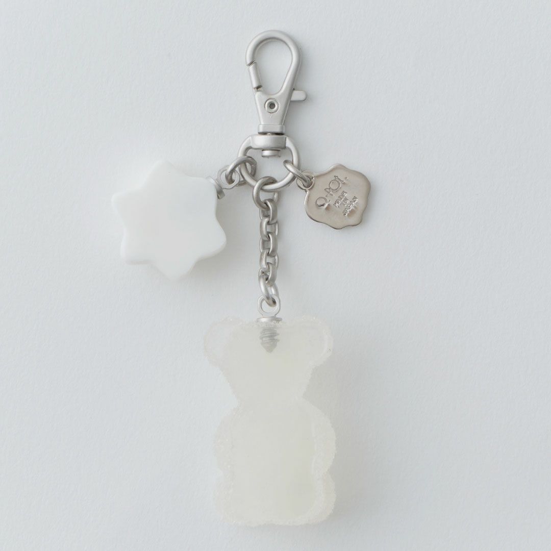 テディベアグミ　バッグチャーム　クリア