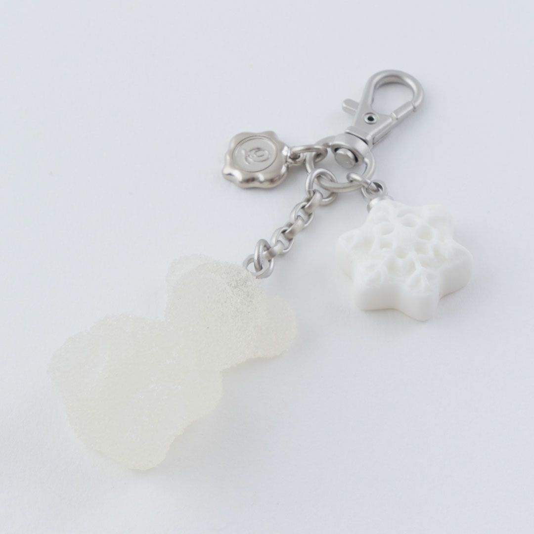 テディベアグミ　バッグチャーム　クリア