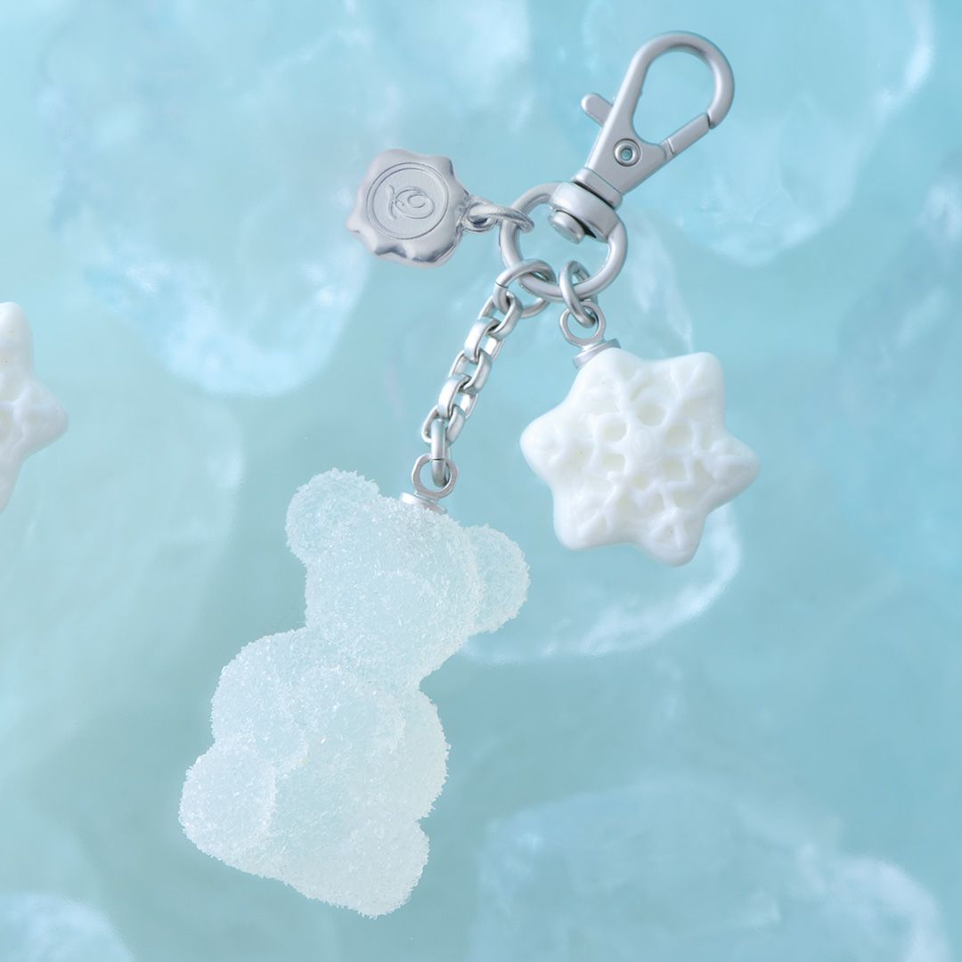 テディベアグミ　バッグチャーム　クリア