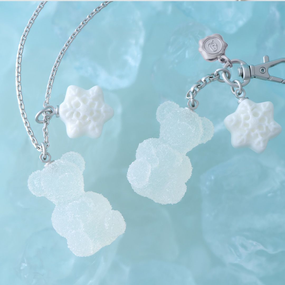 テディベアグミ　バッグチャーム　クリア