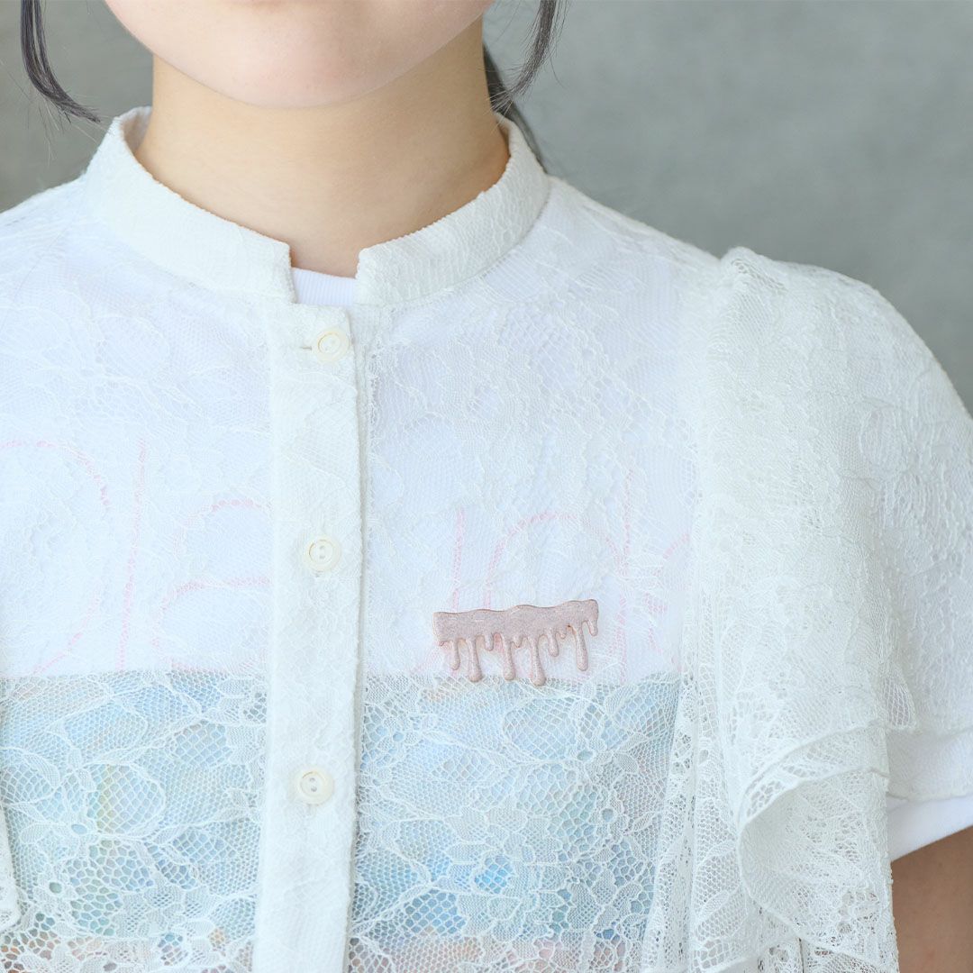 ストロベリーチョコレート　メルト　ブローチ