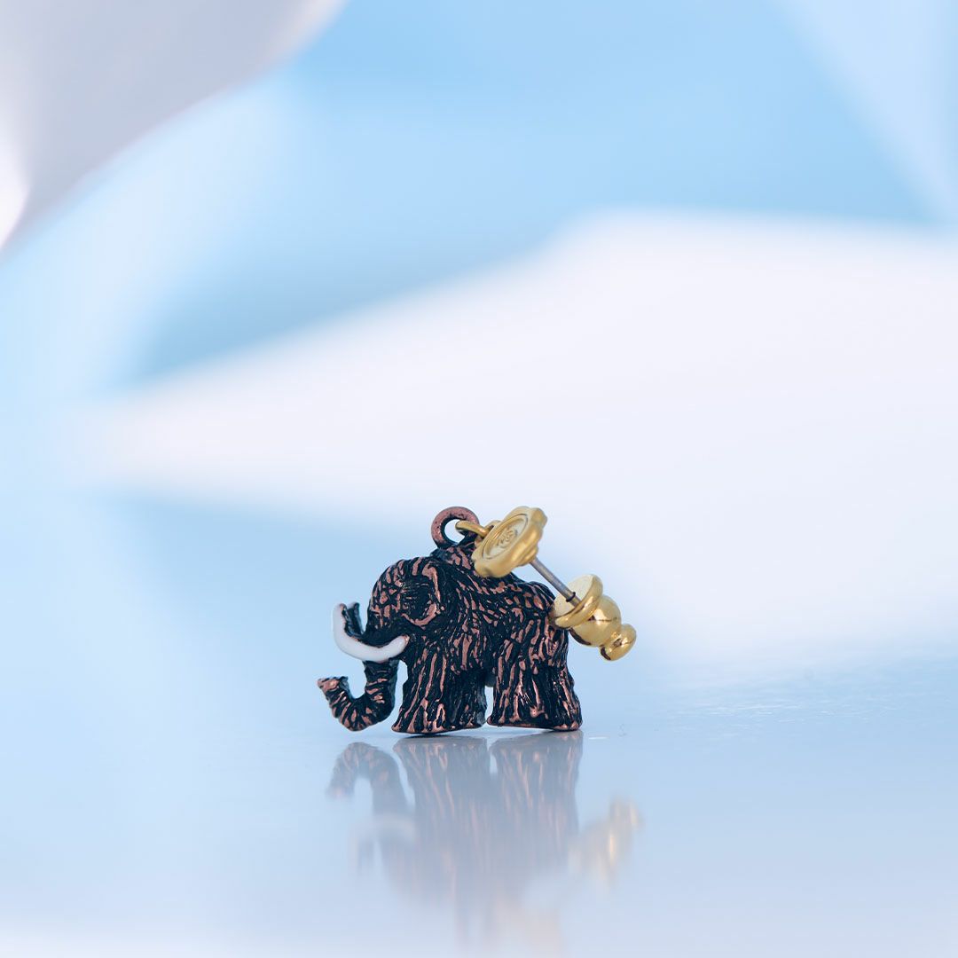 氷河期　マンモス　ピアス