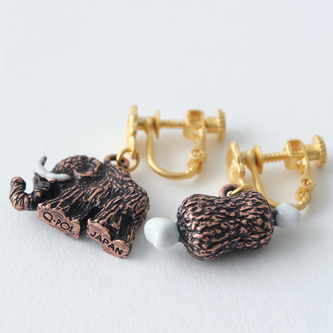 氷河期　マンモス　イヤリング