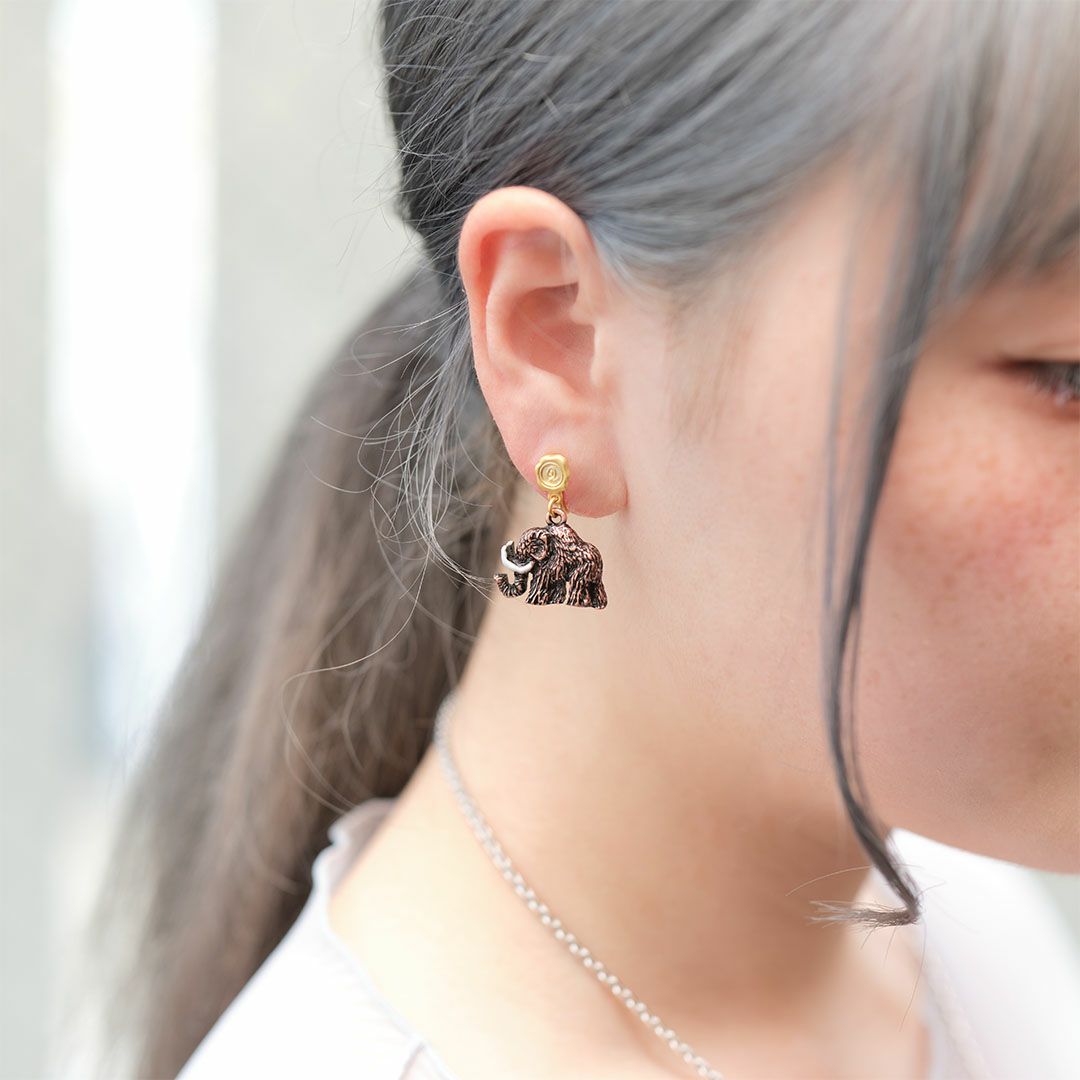 氷河期　マンモス　イヤリング