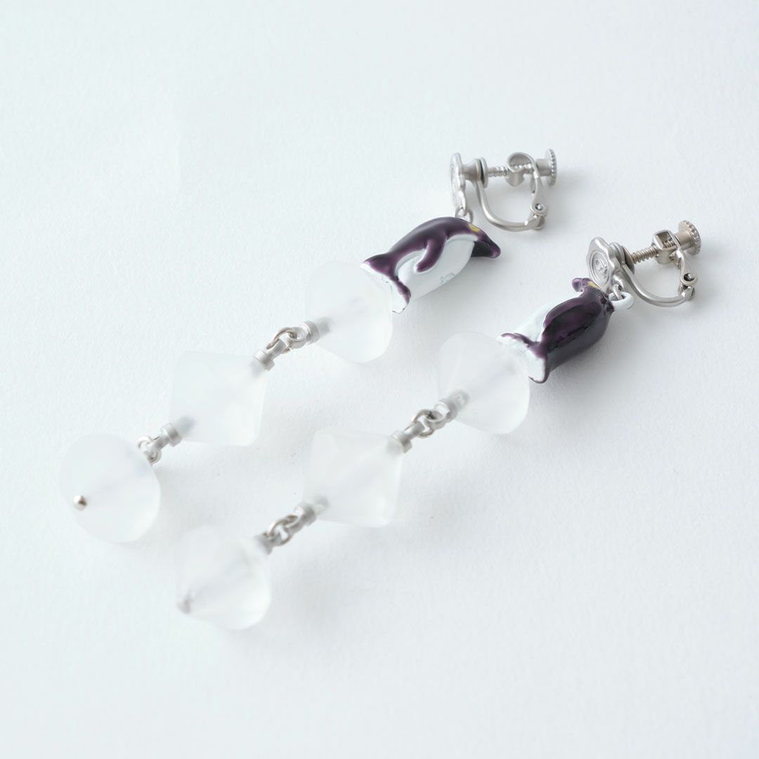 氷河期　ペンギン　イヤリング