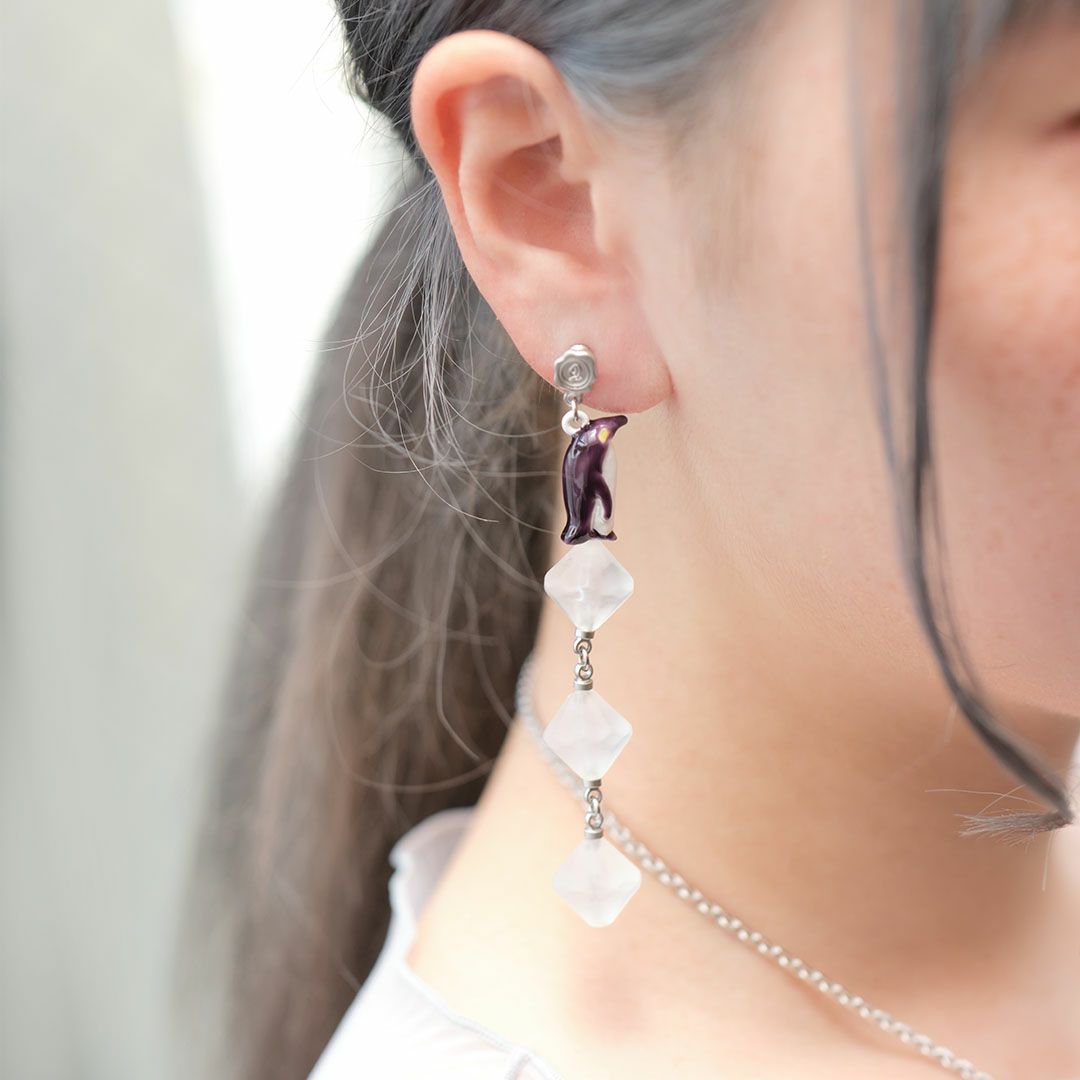 氷河期　ペンギン　イヤリング