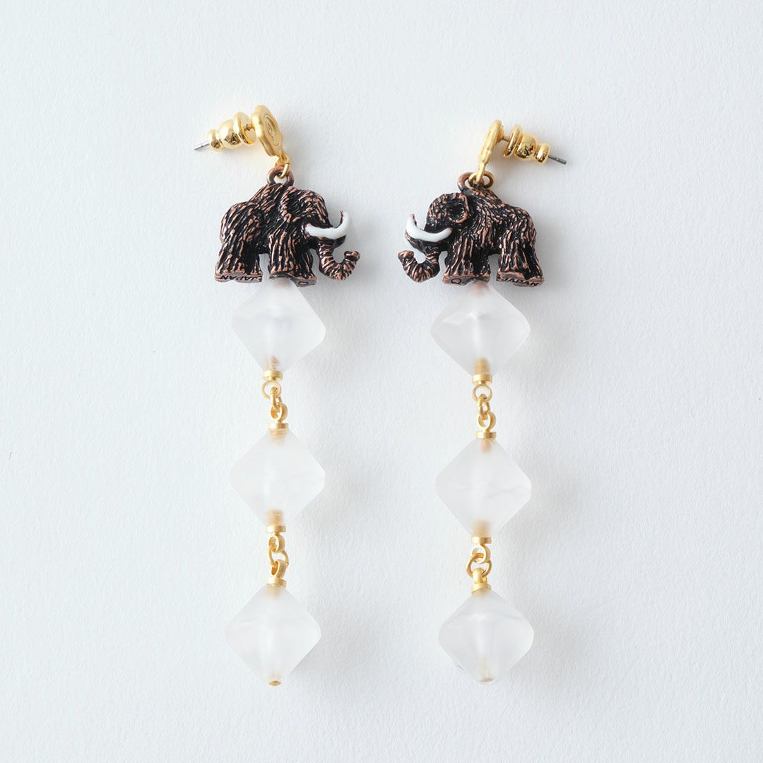 氷河期　マンモス　ピアス