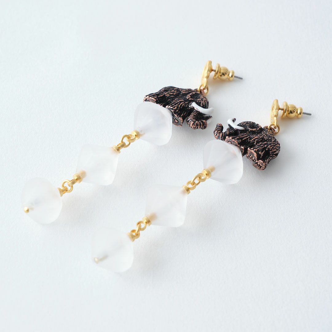 氷河期　マンモス　ピアス