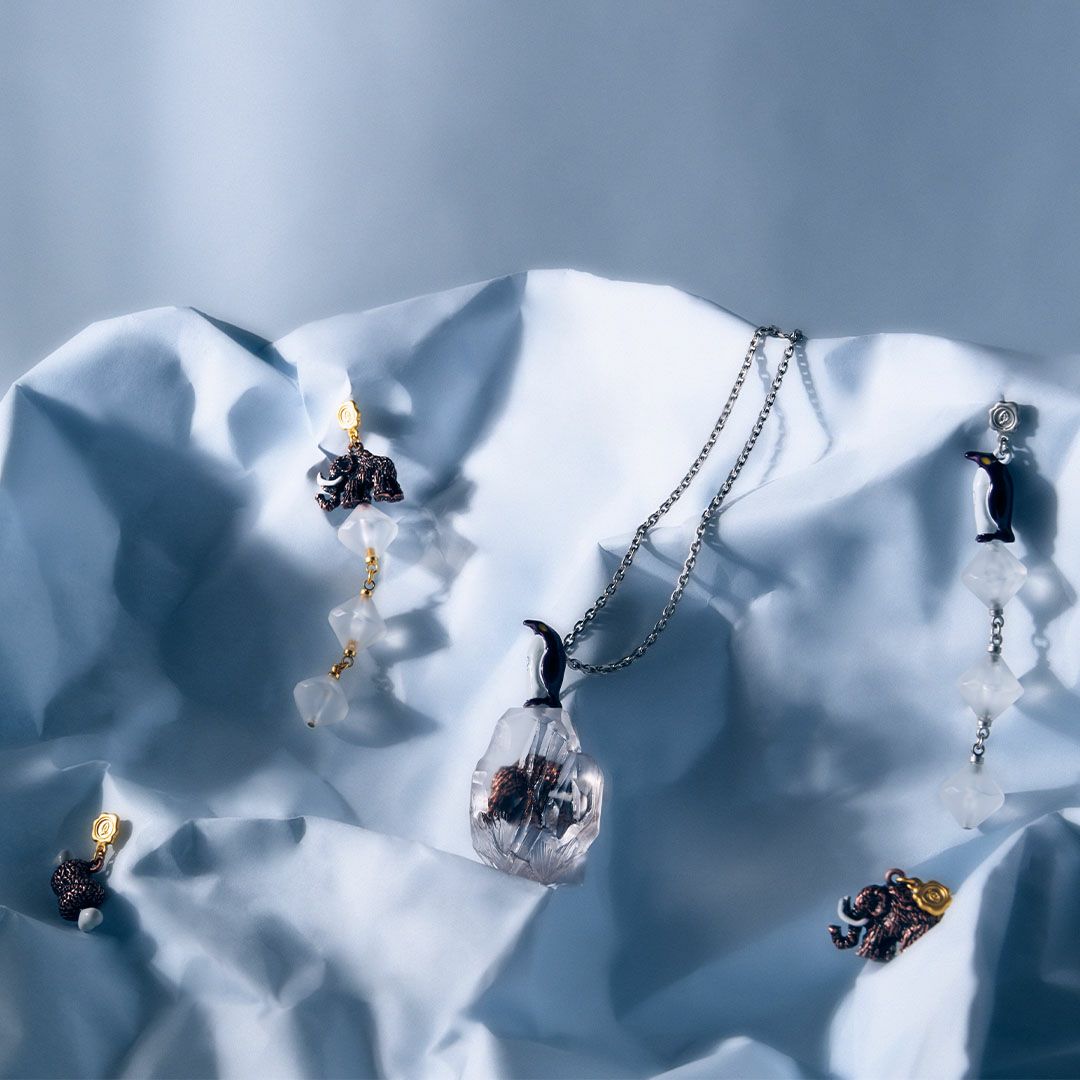 氷河期　マンモス　ピアス