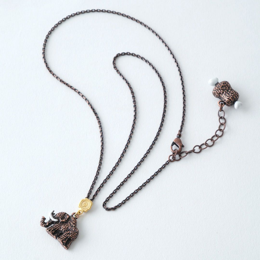 氷河期　マンモス　ネックレス