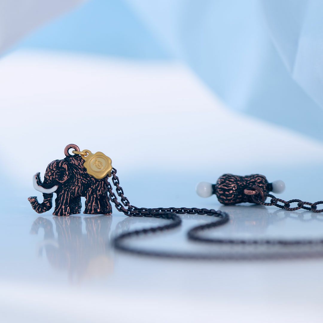 氷河期　マンモス　ネックレス