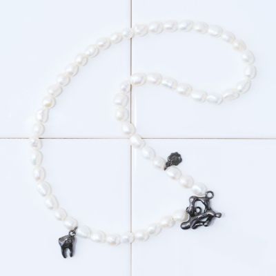 ムシバ バロック淡水パール ネックレス