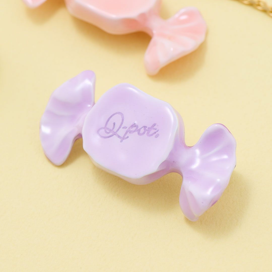 ミルキーキャンディー ブローチ パープル