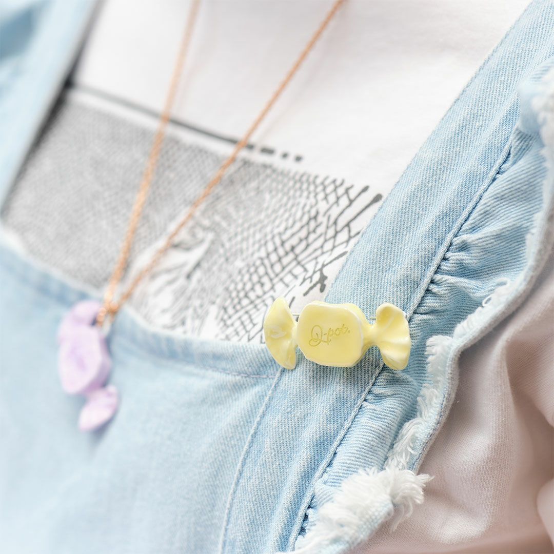 ミルキーキャンディー ブローチ レモン