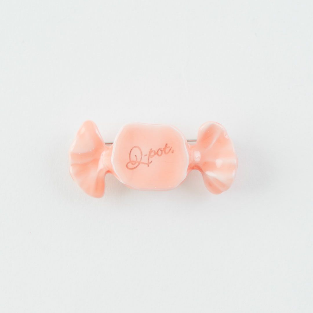 ミルキーキャンディー ブローチ オレンジ