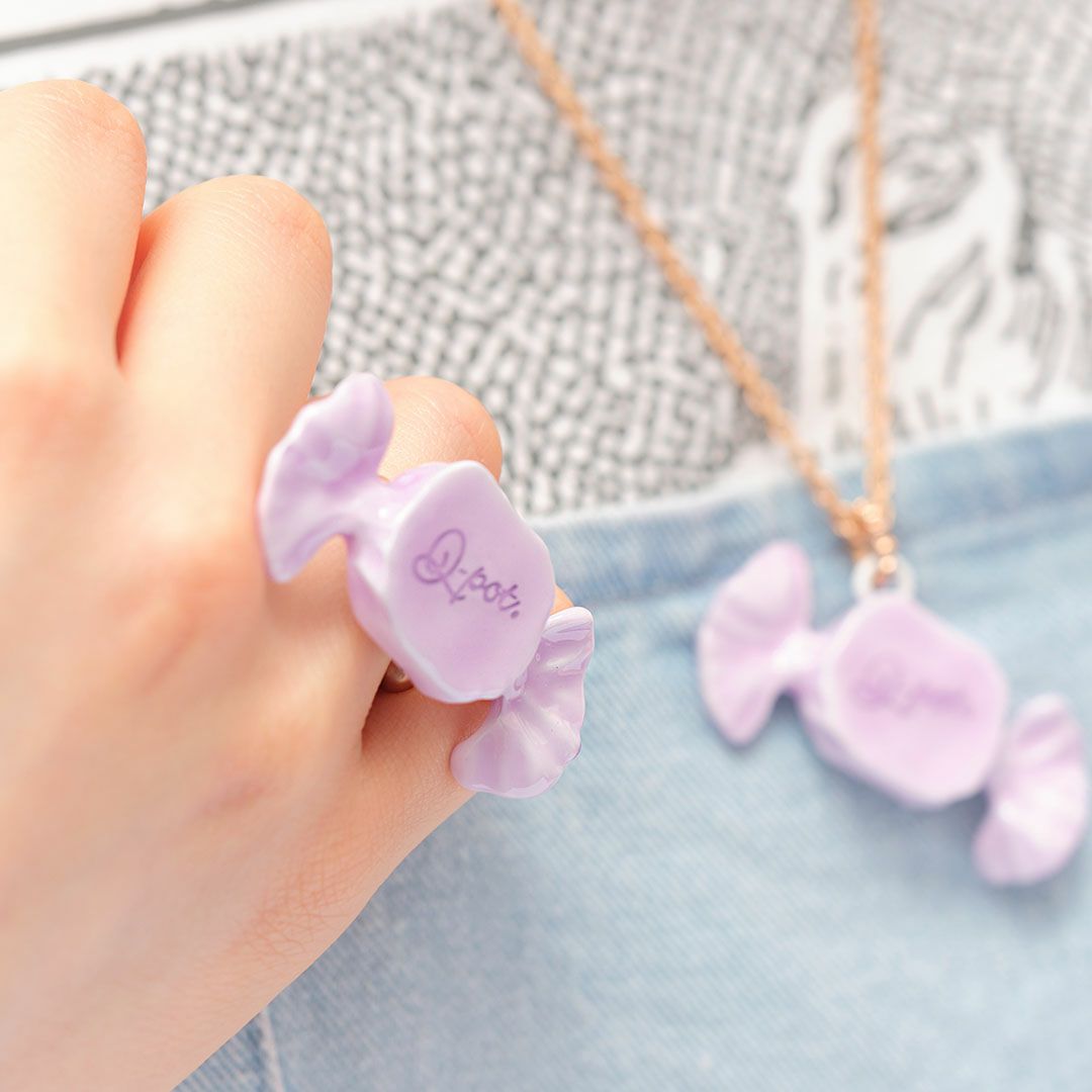 ミルキーキャンディー リング パープル