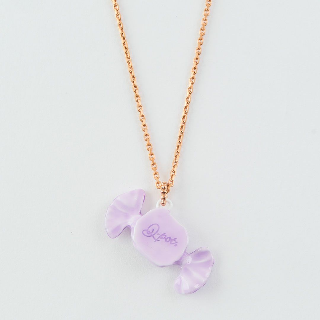 ミルキーキャンディー ネックレス パープル