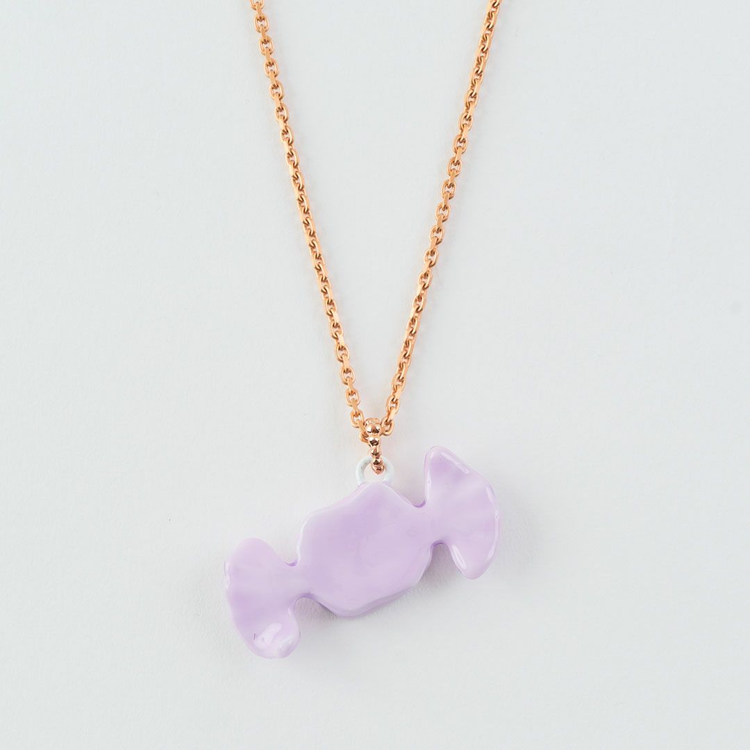 ミルキーキャンディー ネックレス パープル