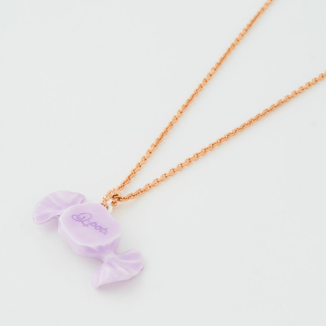 ミルキーキャンディー ネックレス パープル