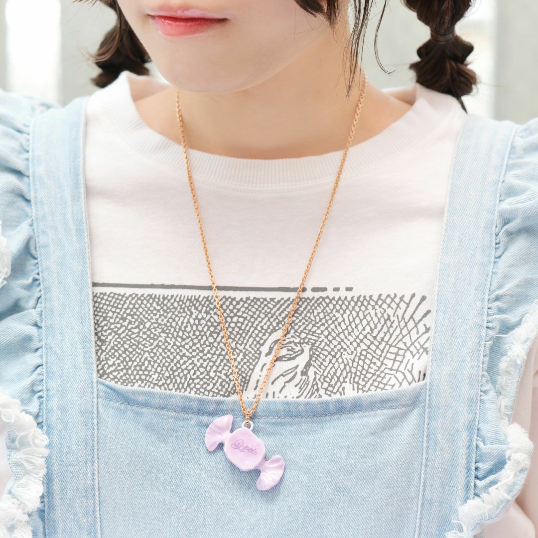 ミルキーキャンディー ネックレス パープル