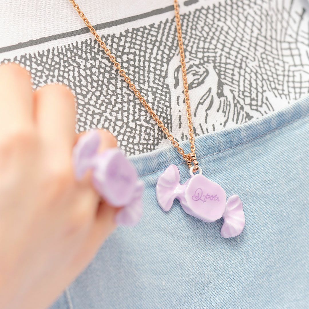 ミルキーキャンディー ネックレス パープル