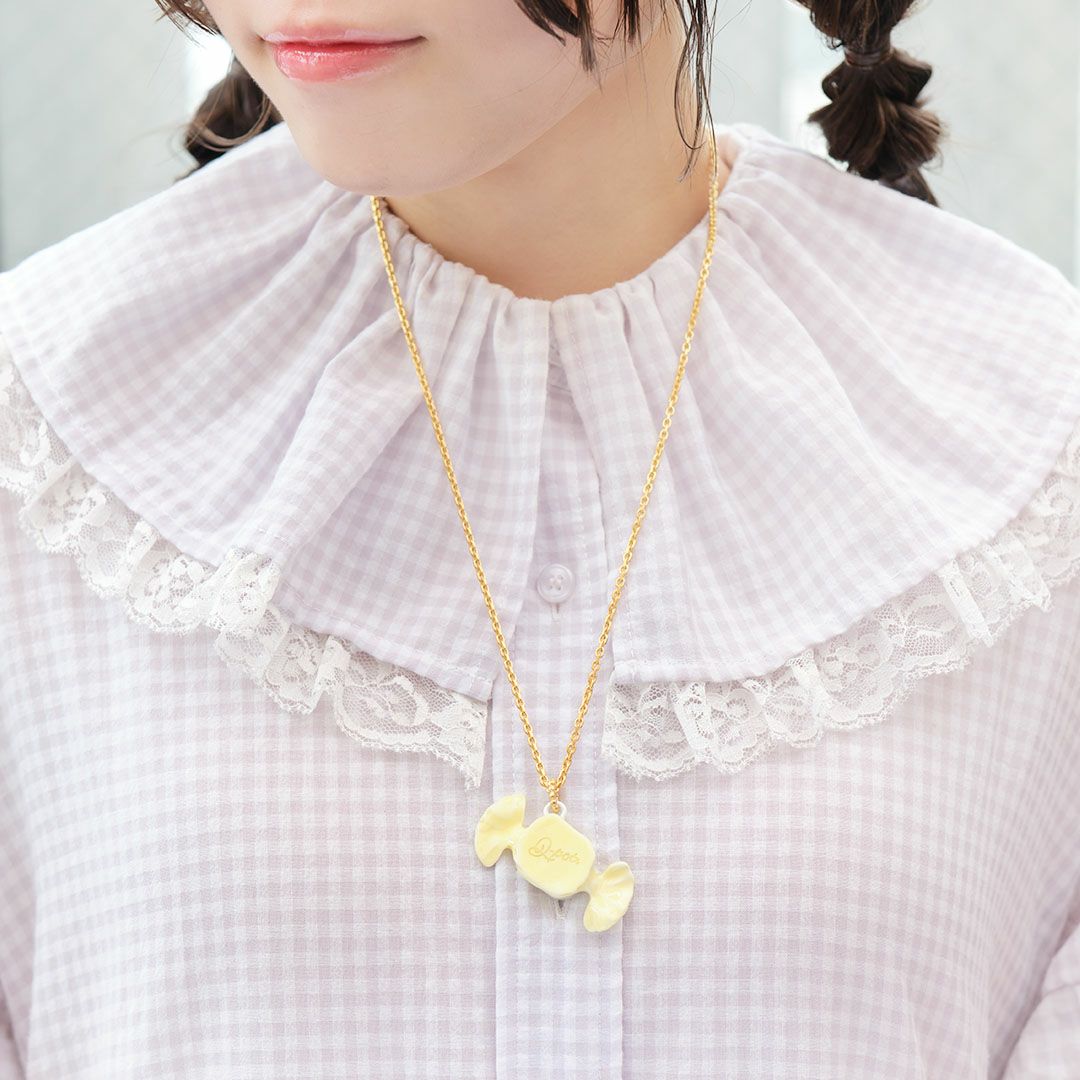 ミルキーキャンディー ネックレス イエロー